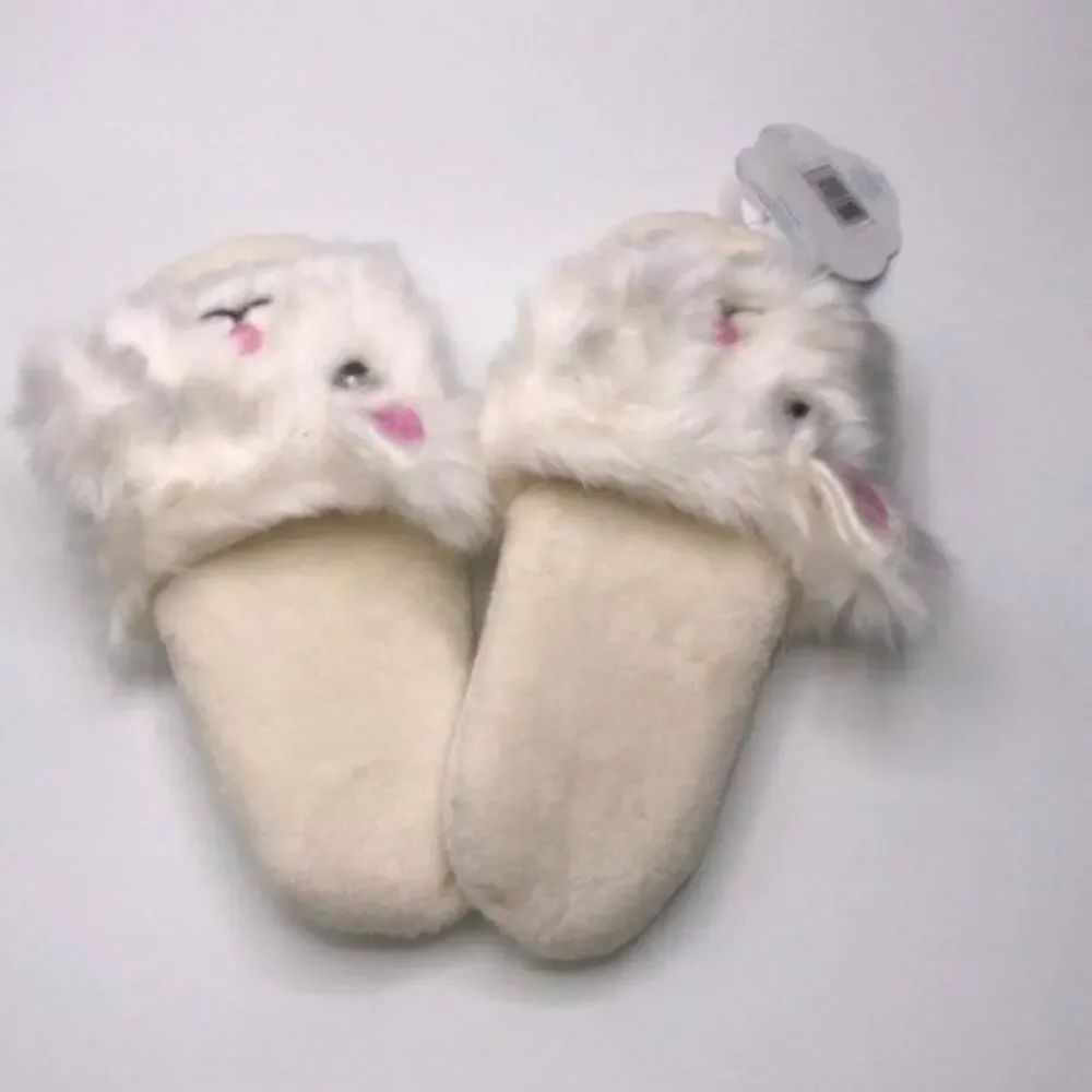 Fuzzy Baba Kids Slide with Bunny Rabbit